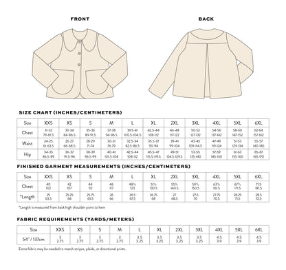 Storybook Swing Coat PDF Sewing Pattern
