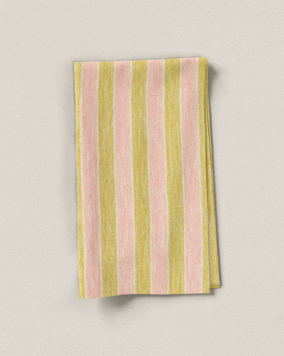 Lemonade Stripe Washed Linen