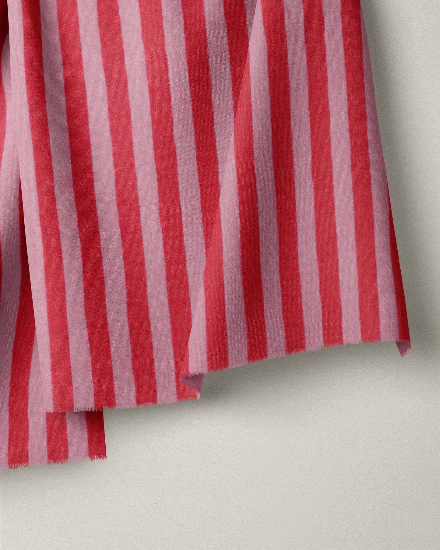 Peppermint Small Stripe Screen Print Cotton