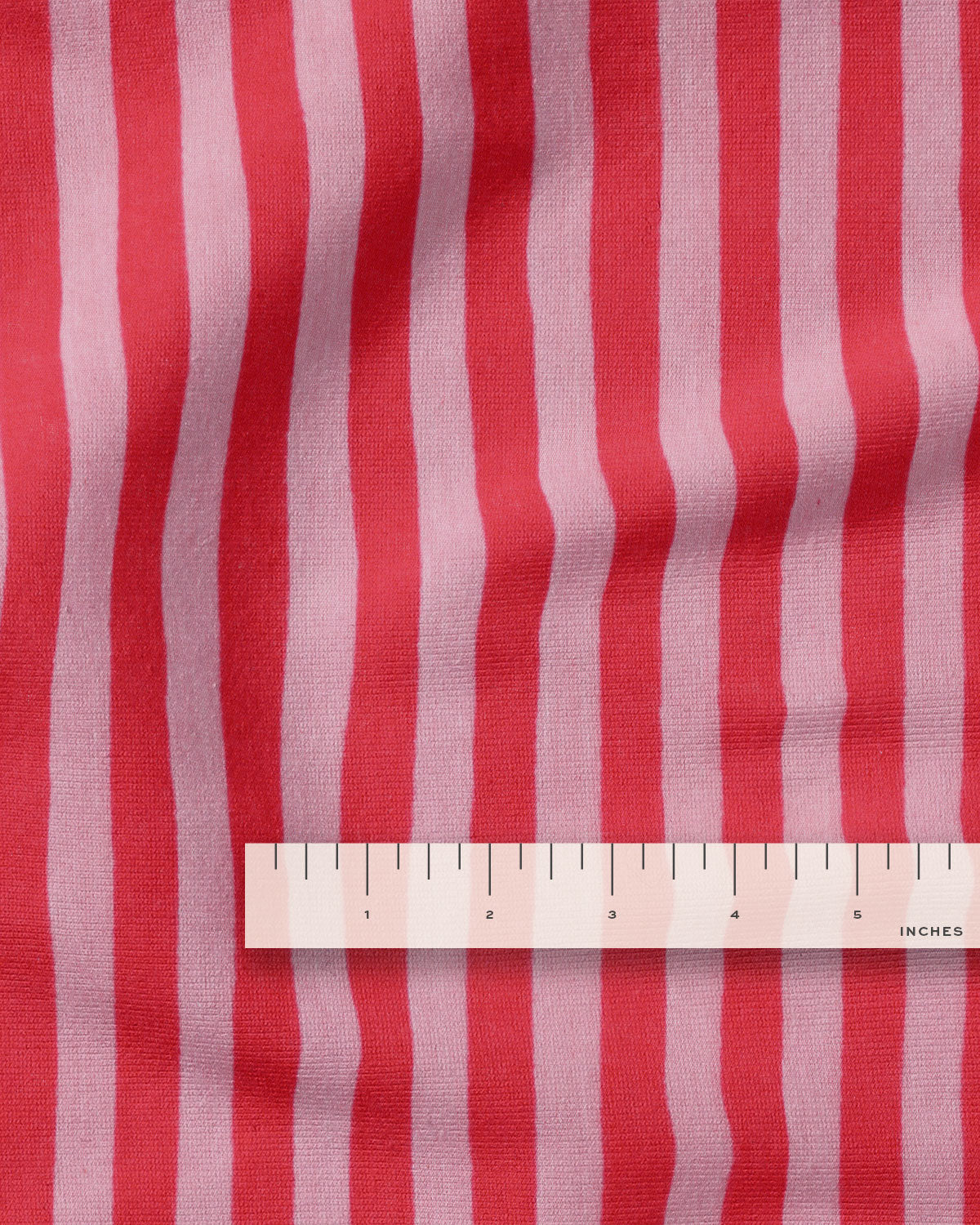 Peppermint Small Stripe Screen Print Cotton