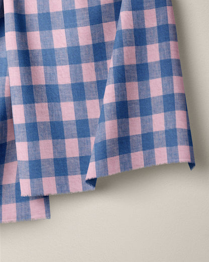 Sugarplum Large Gingham Washed Linen