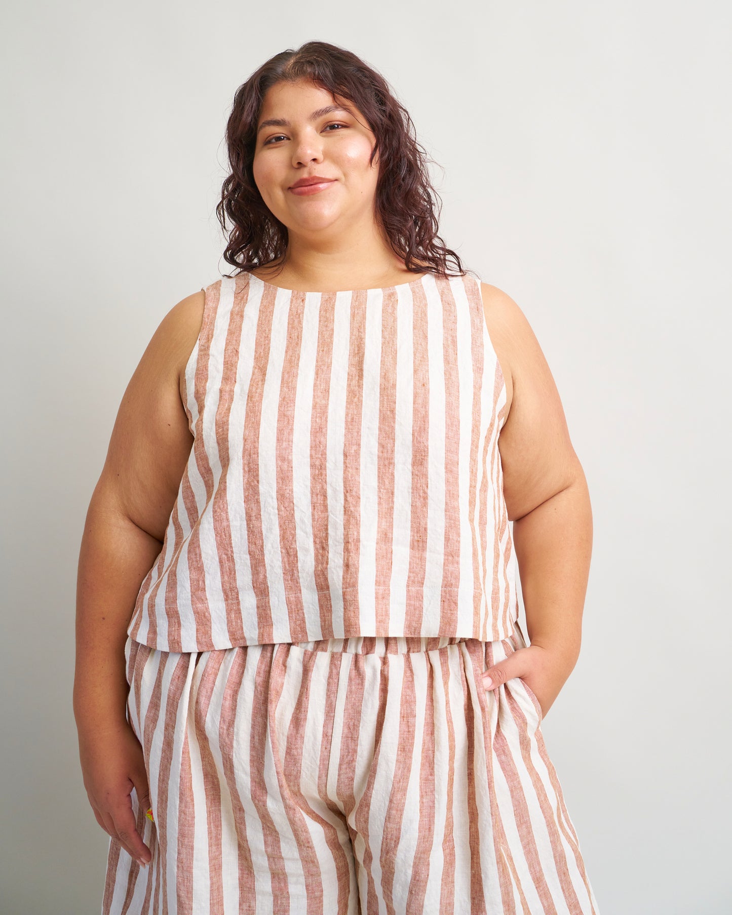Sunny Side Tank PDF Sewing Pattern | Easy A-Line Tank Top