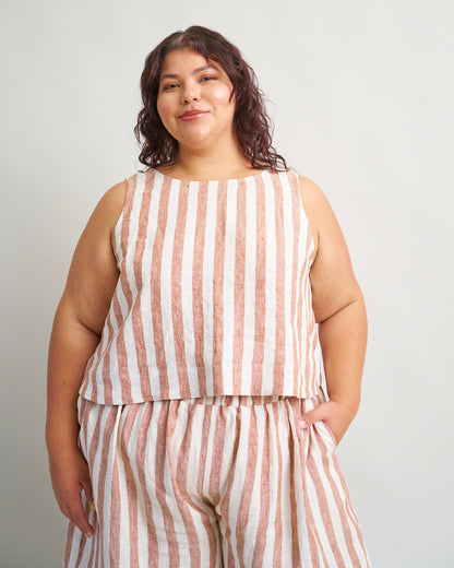 Sunny Side Tank PDF Sewing Pattern | Easy A-Line Tank Top