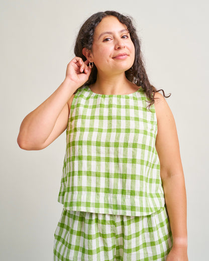 Sunny Side Tank PDF Sewing Pattern | Easy A-Line Tank Top