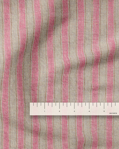 Tailor Pink Dutch Stripe Linen