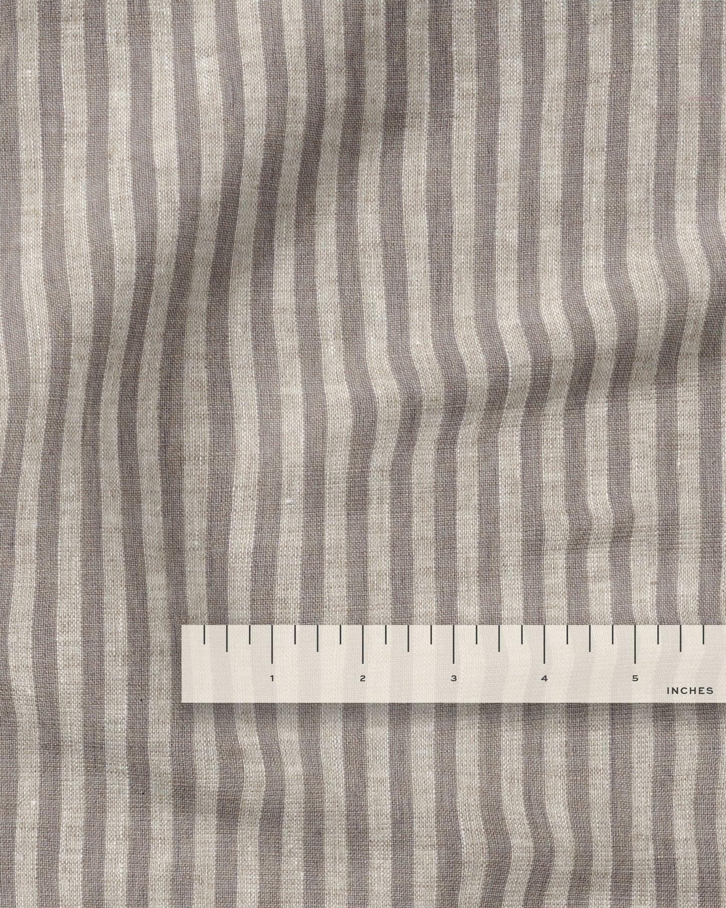 Biscuit Candy Stripe Washed Linen