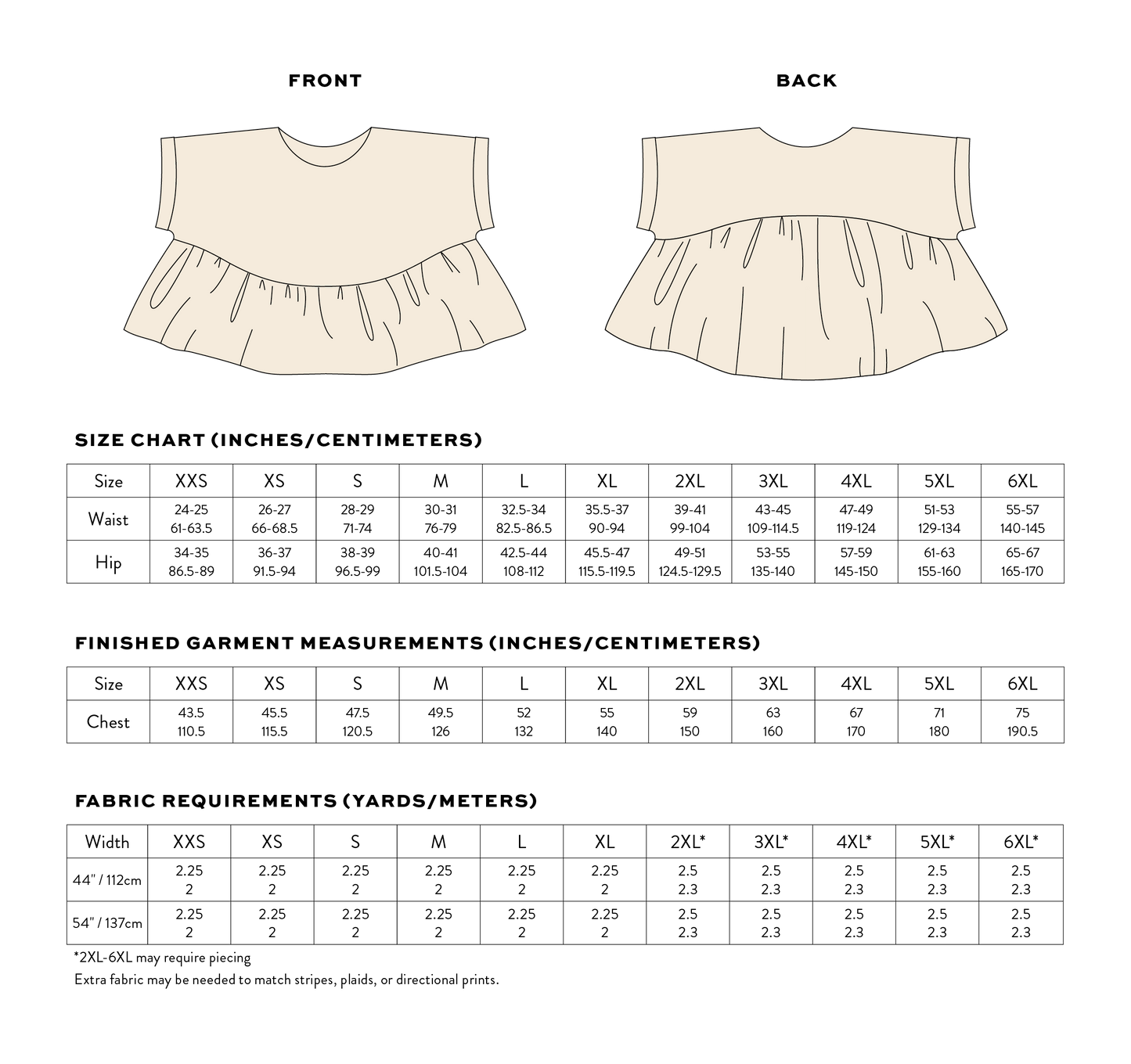 Wave Float Top PDF Sewing Pattern