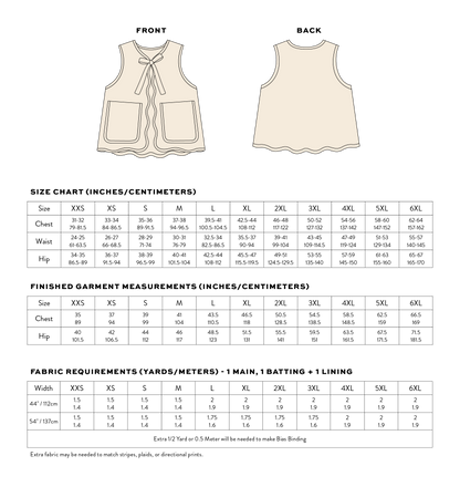 FREE Wavy Quilted Vest PDF Sewing Pattern