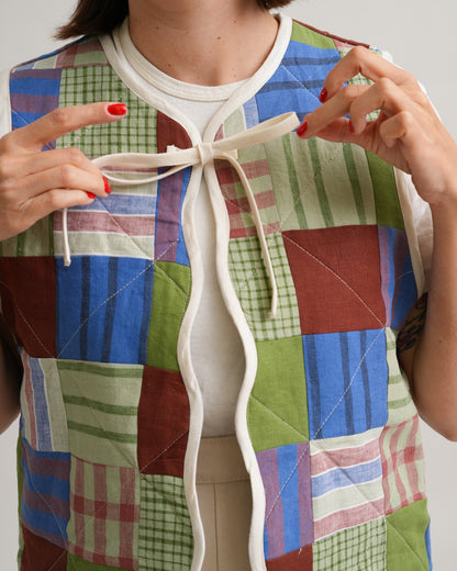 FREE Wavy Quilted Vest PDF Sewing Pattern