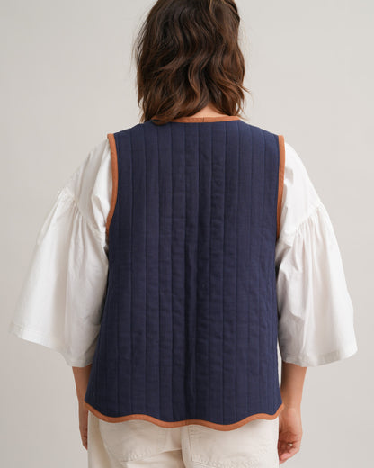 FREE Wavy Quilted Vest PDF Sewing Pattern