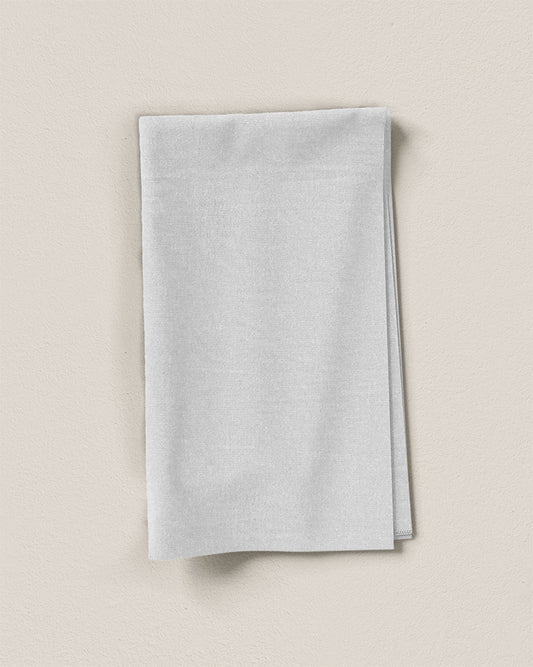 White Cotton Linen Twill