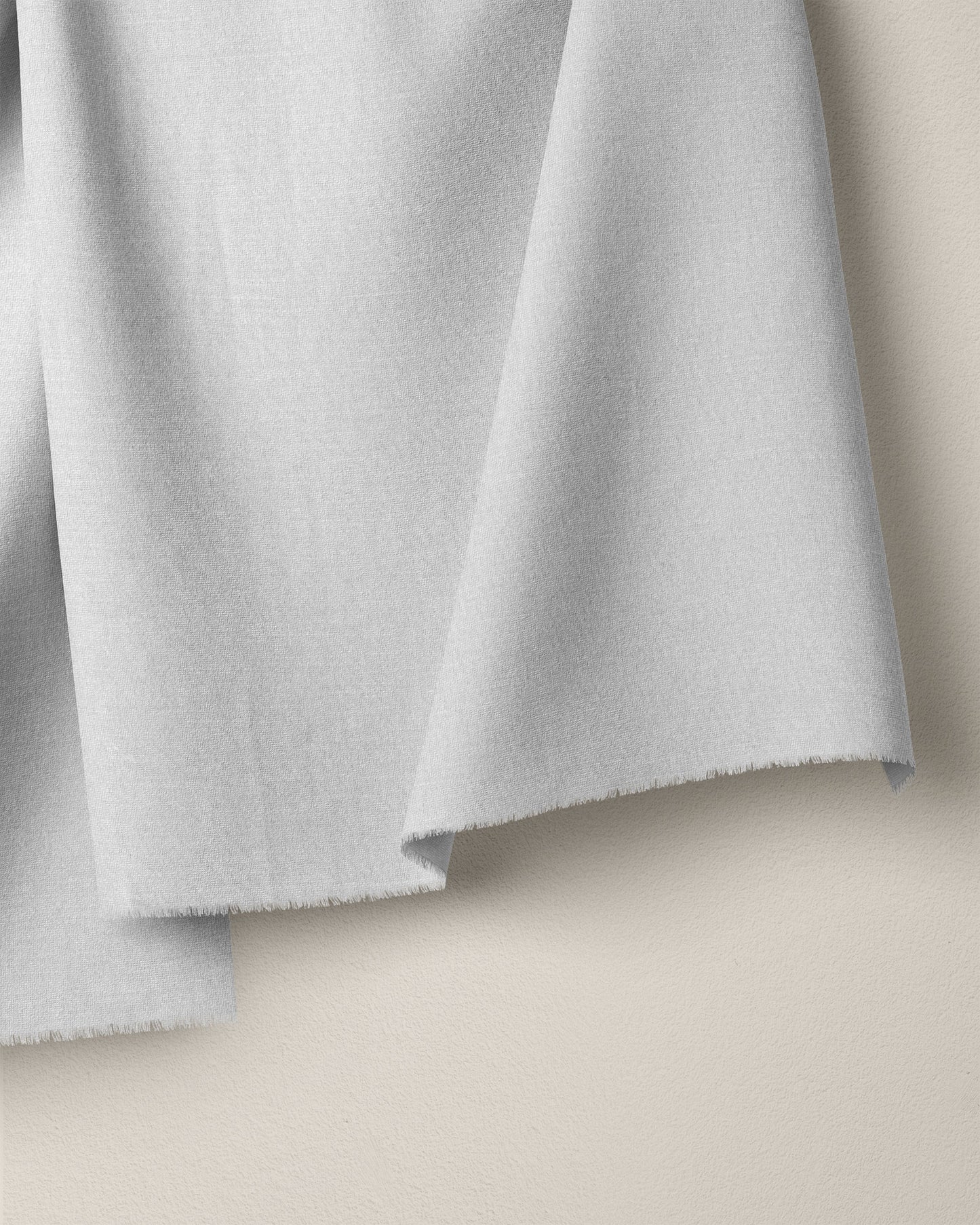 White Cotton Linen Twill