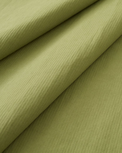 Aloe Hickory Tonal Stripe Cotton Twill