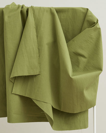 Aloe Hickory Tonal Stripe Cotton Twill