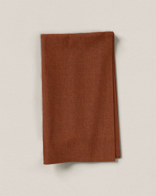 Amber Glow Linen Denim Twill