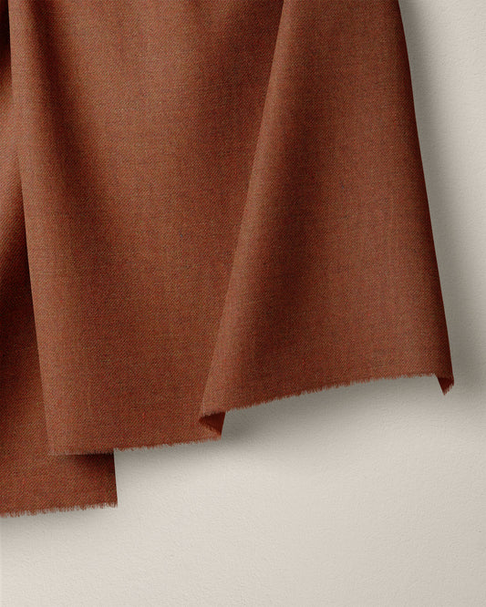 Amber Glow Linen Denim Twill
