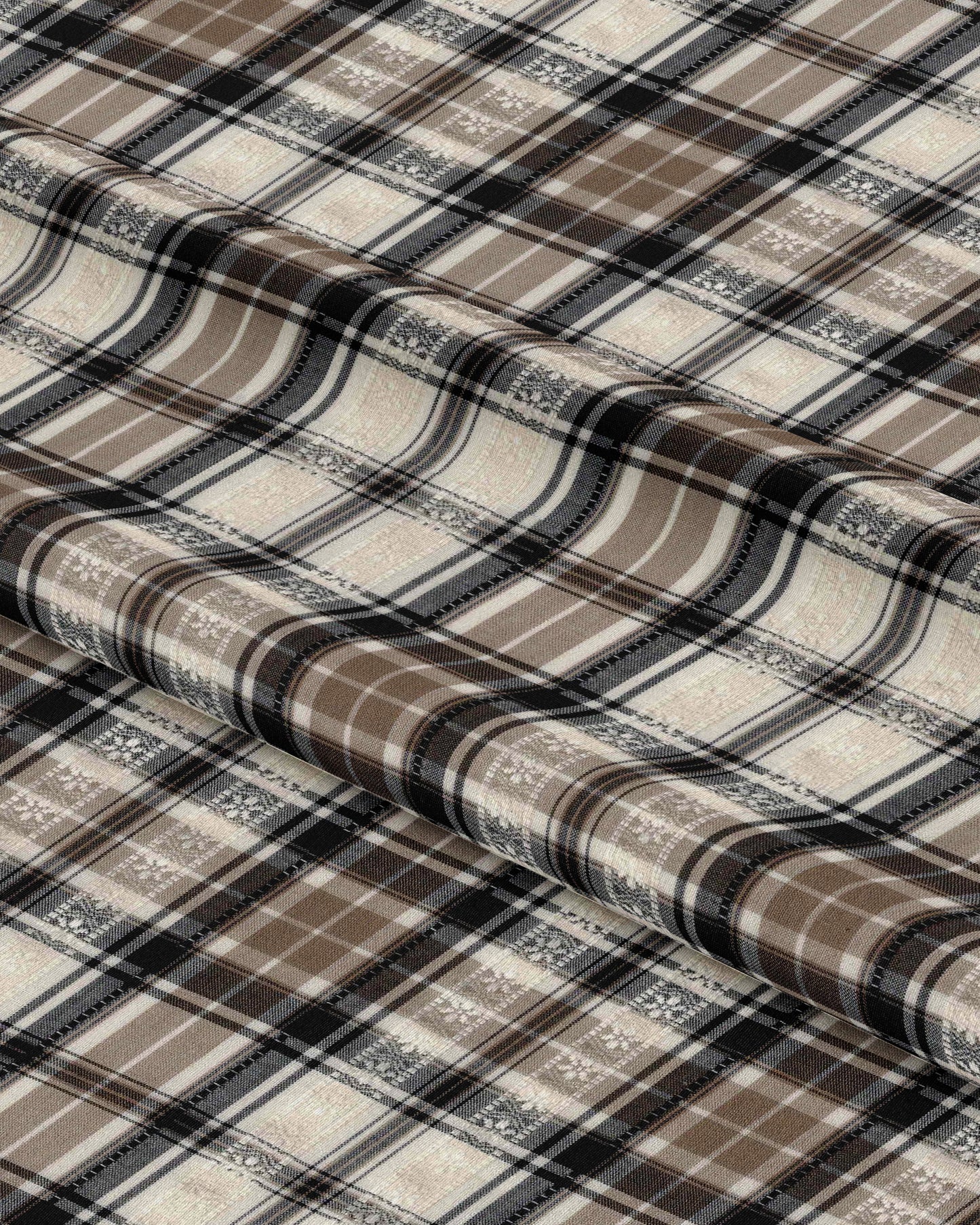 Birchlight Plaid Cotton Jacquard