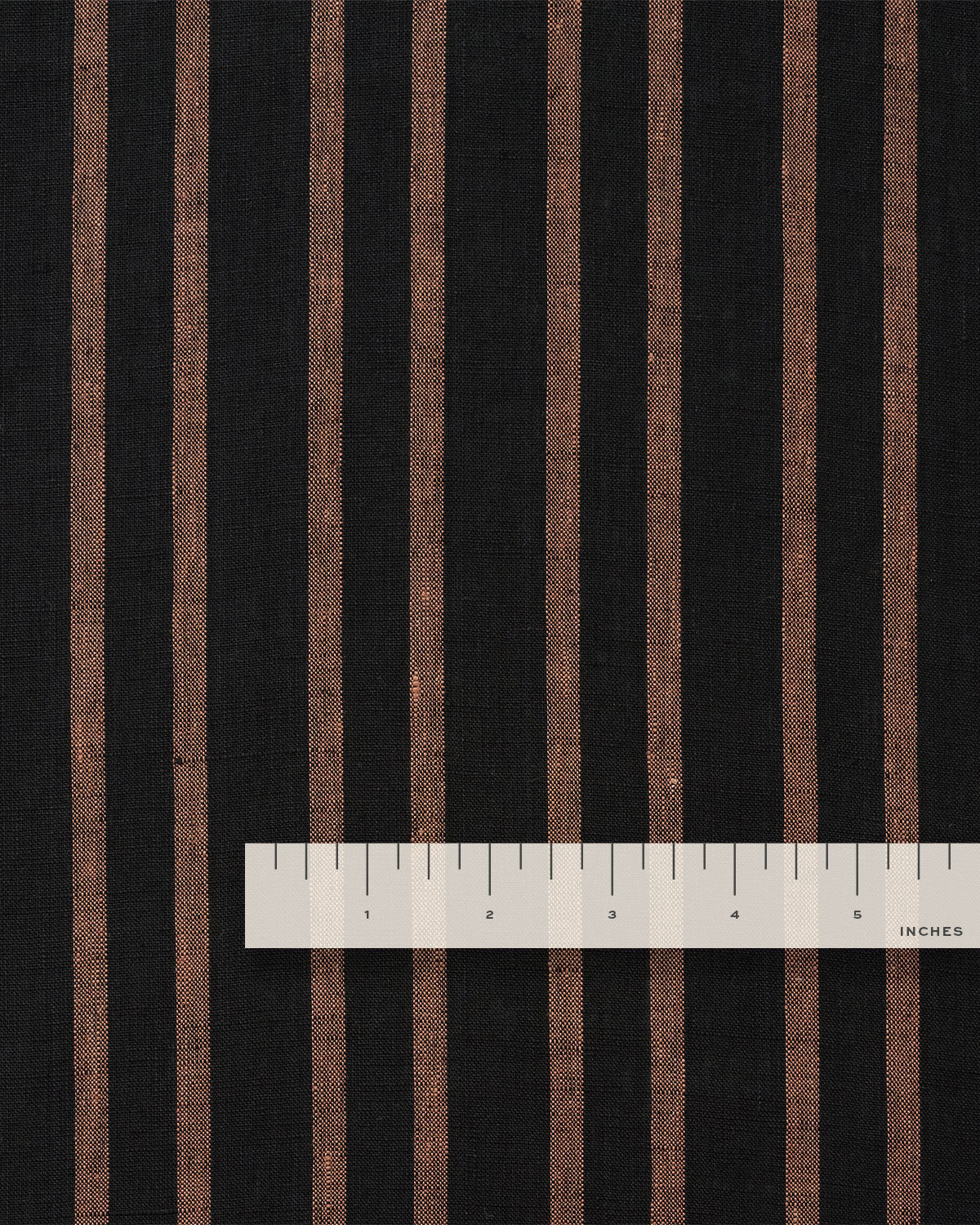 Black Home Stripe Washed Linen