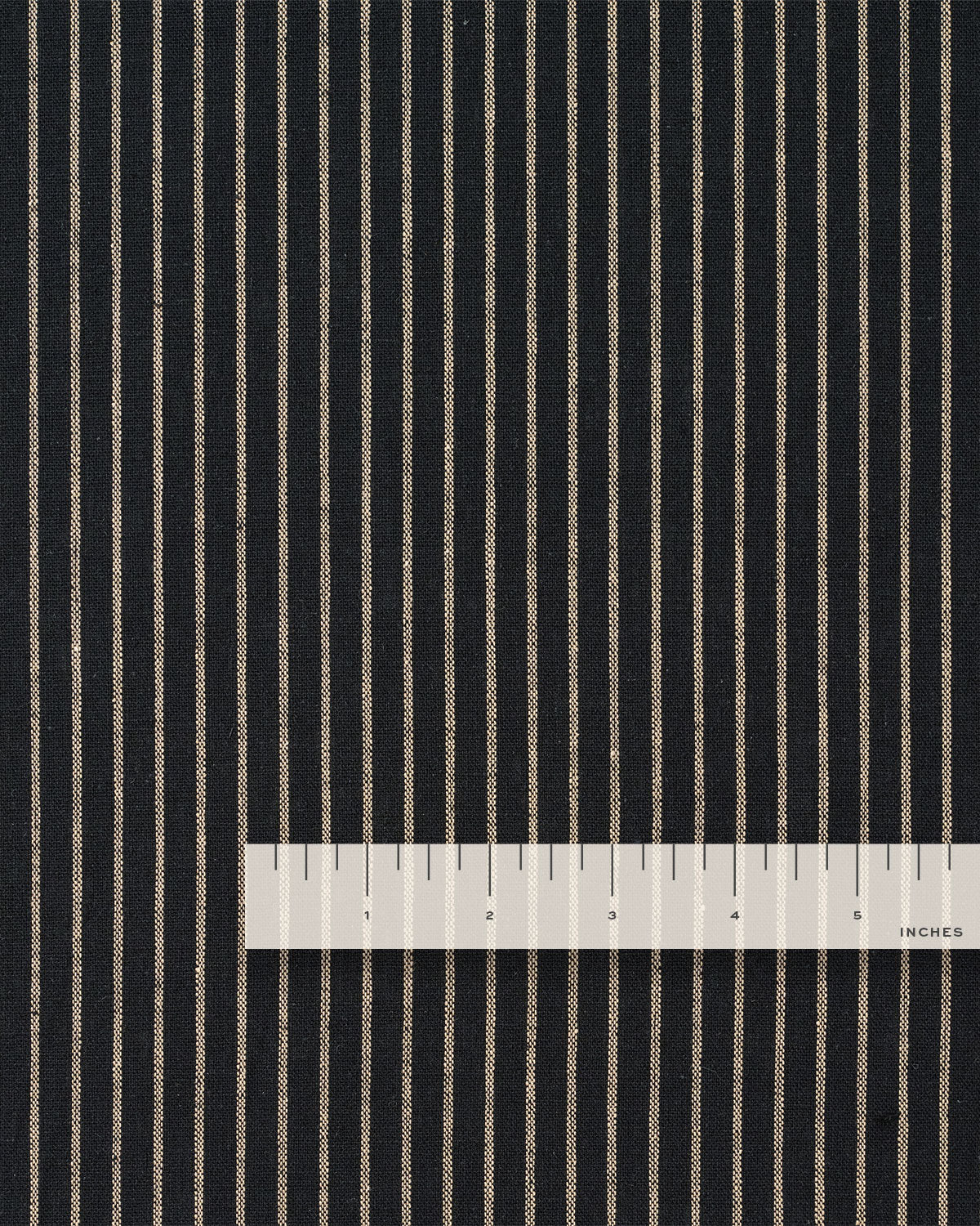 Black and Tan Stripe Linen Cotton