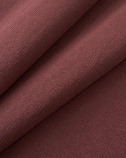 Black Cherry Hickory Tonal Stripe Cotton Twill