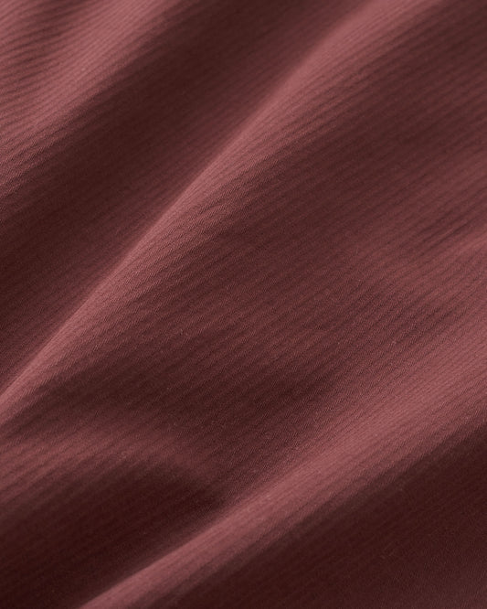 Black Cherry Hickory Tonal Stripe Cotton Twill