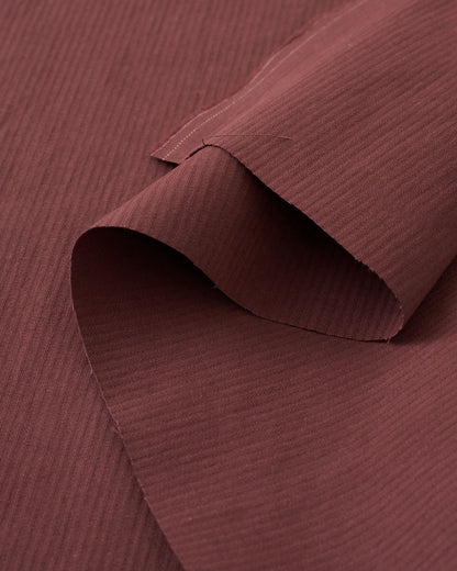 Black Cherry Hickory Tonal Stripe Cotton Twill