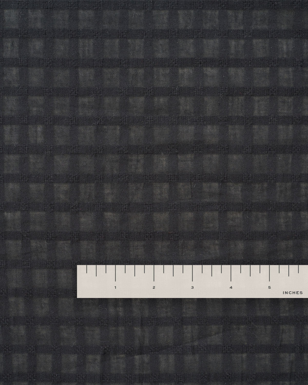 Black Grid Check Dobby Cotton