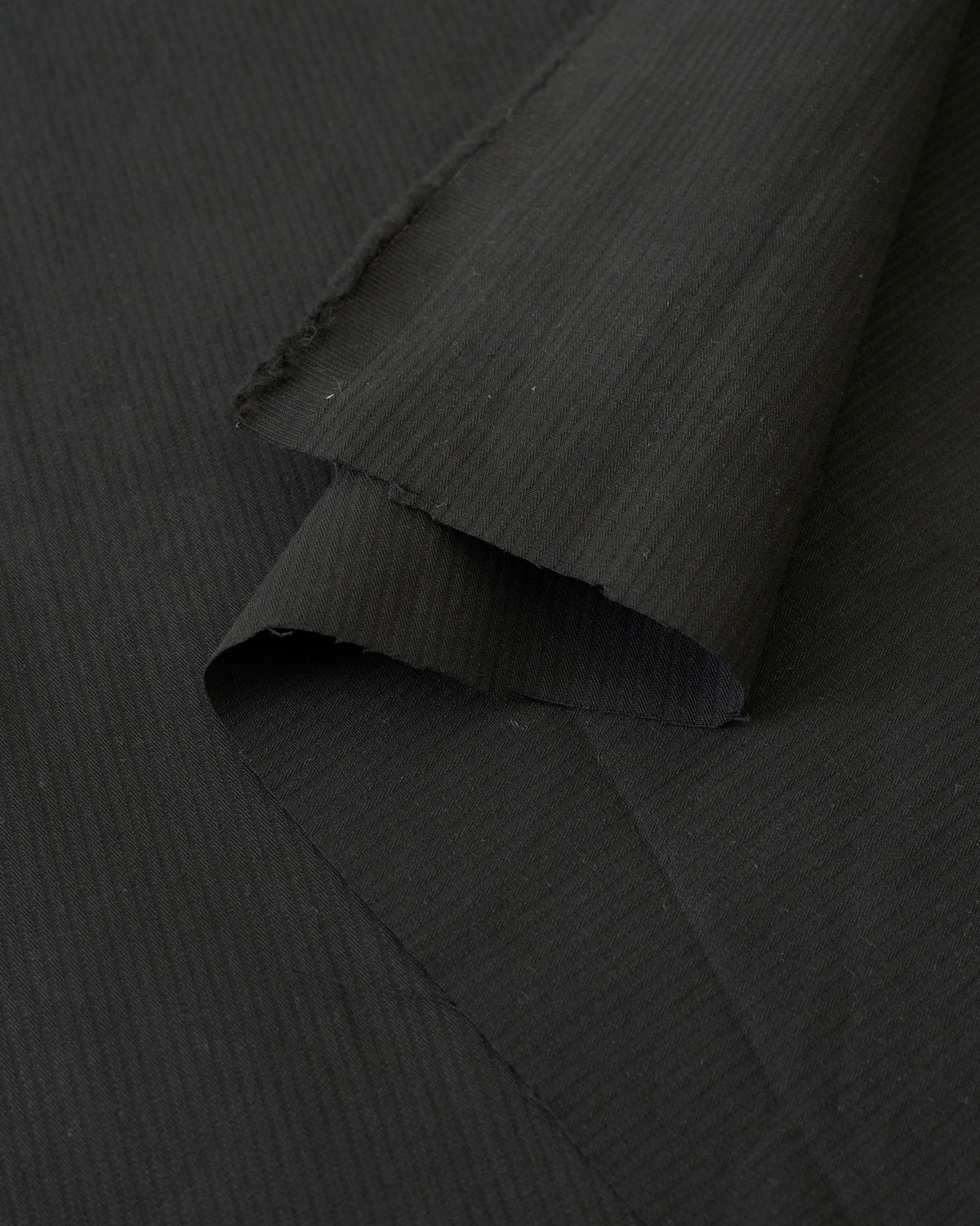 Black Hickory Tonal Stripe Cotton Twill