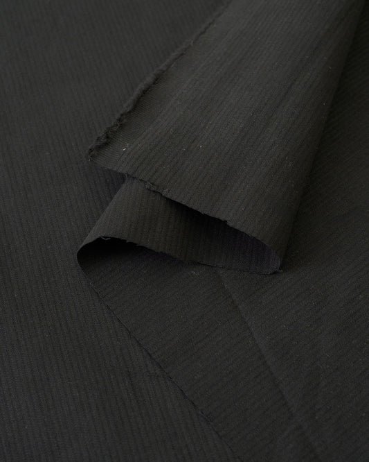 Black Hickory Tonal Stripe Cotton Twill