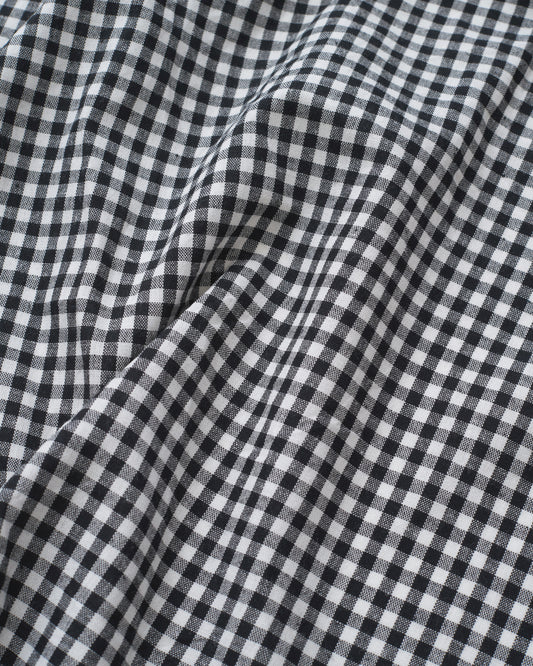 Black Kitchen Gingham Cotton