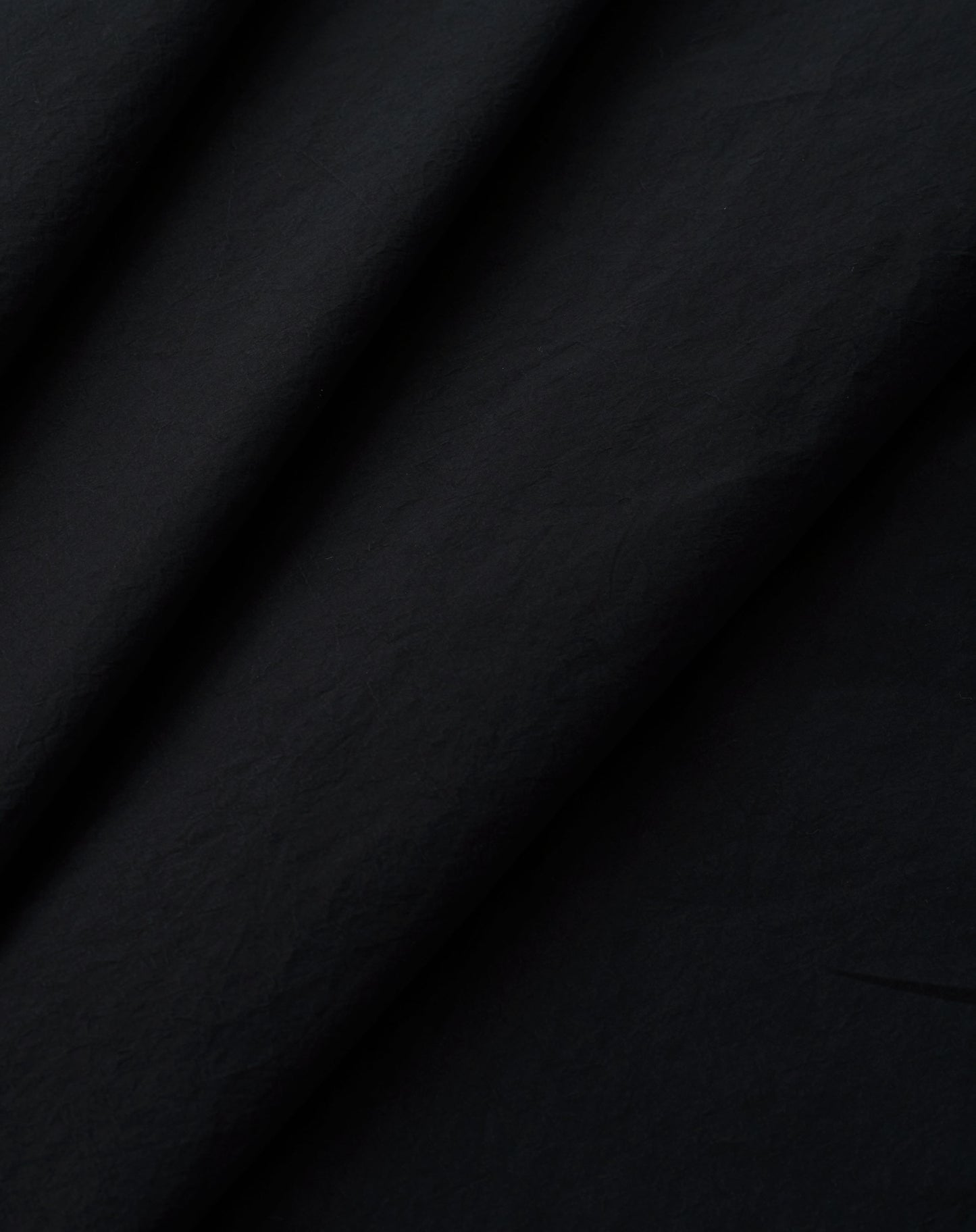 Black Luxury Tumbled Poplin