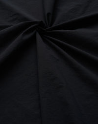 Black Luxury Tumbled Poplin