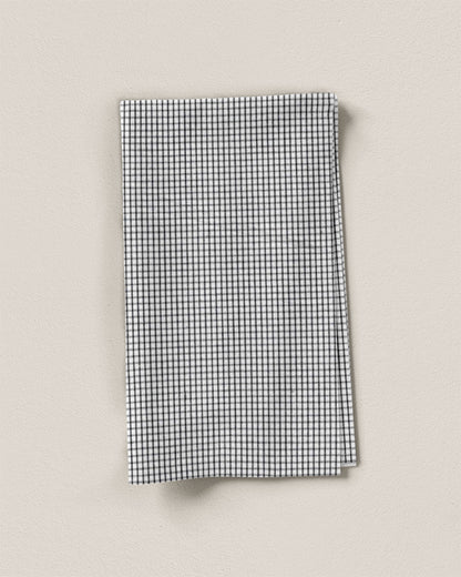 Black Mini Check Cotton Shirting