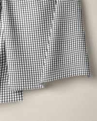 Black Small Check Cotton Shirting
