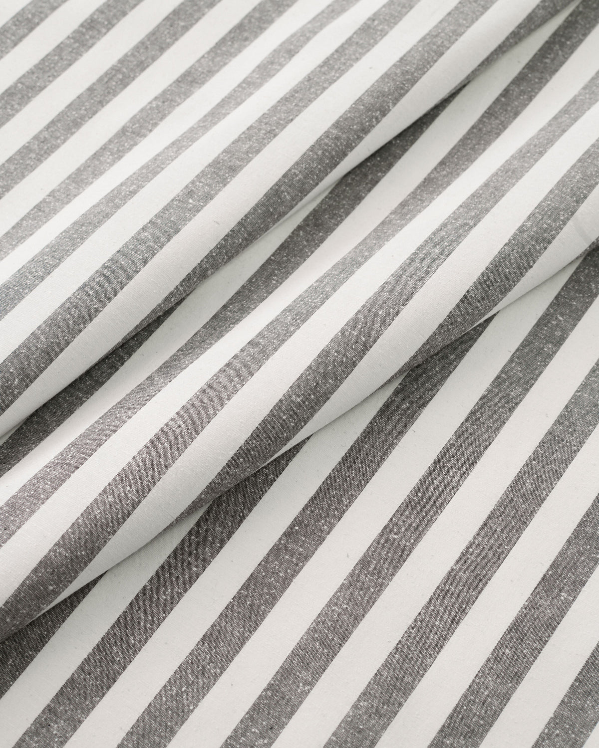 Black Stripe Luxury Cotton Silk