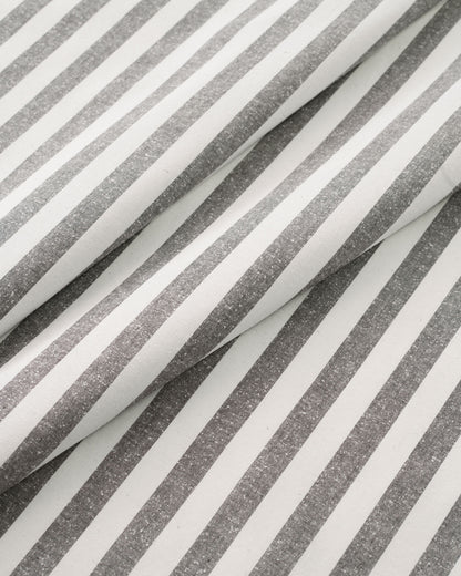 Black Stripe Luxury Cotton Silk