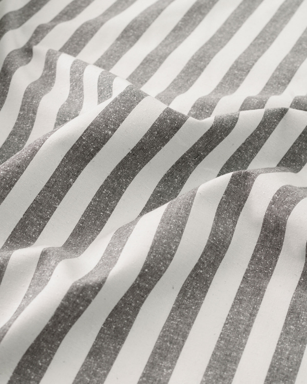 Black Stripe Luxury Cotton Silk