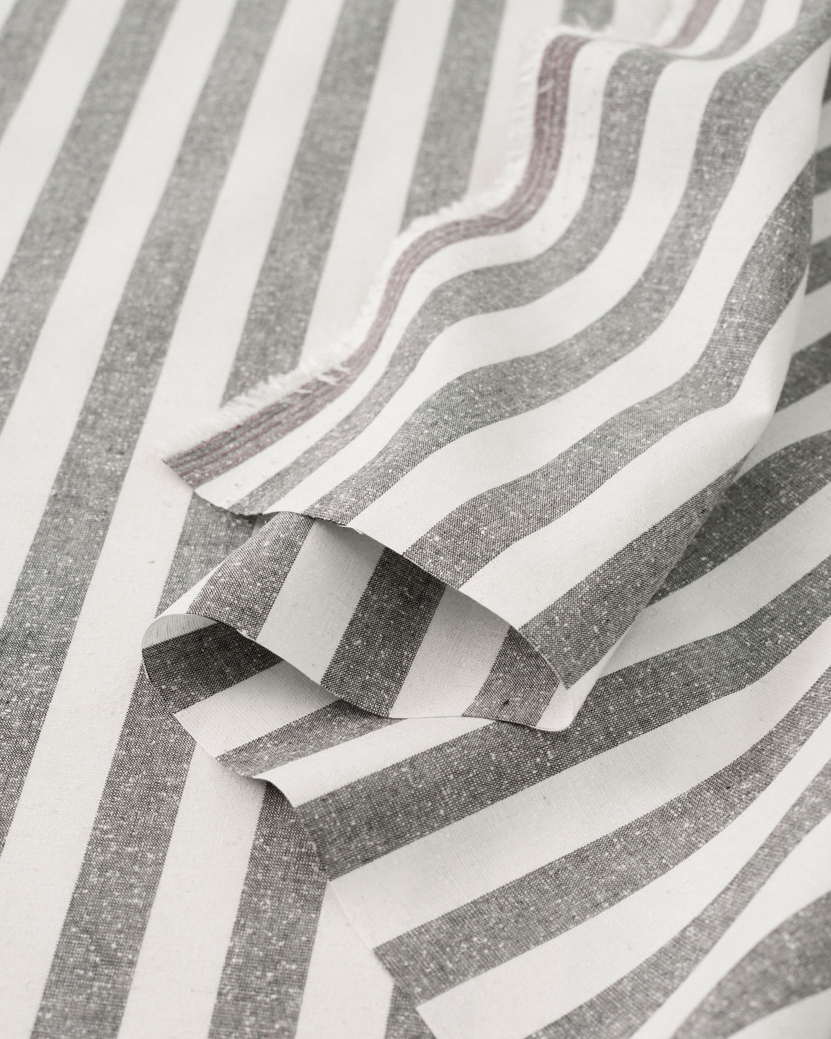 Black Stripe Luxury Cotton Silk