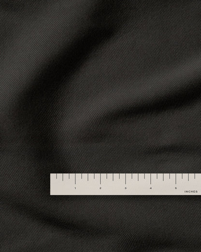 Black Washed Cotton Twill