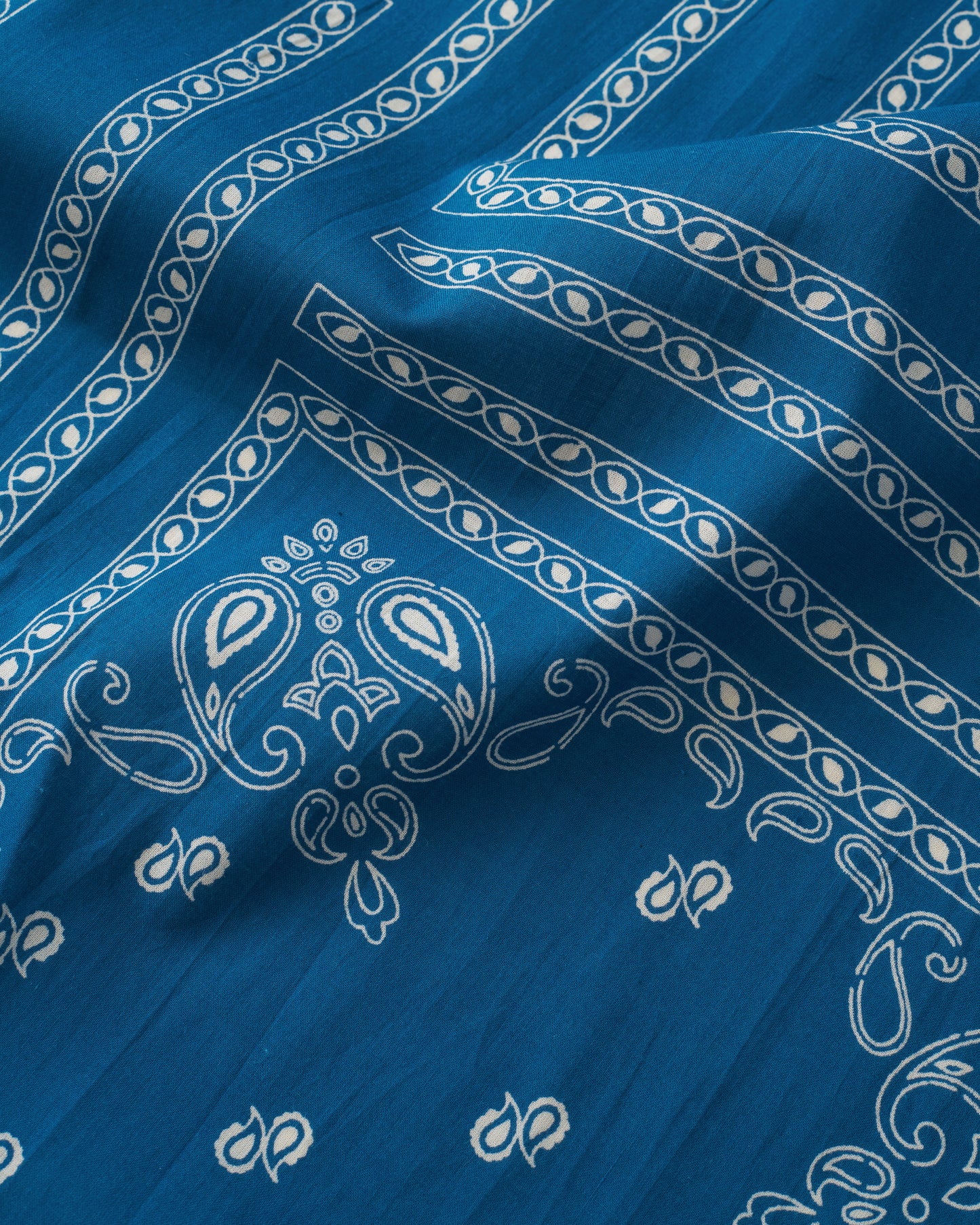 Blue Bandana Block Print