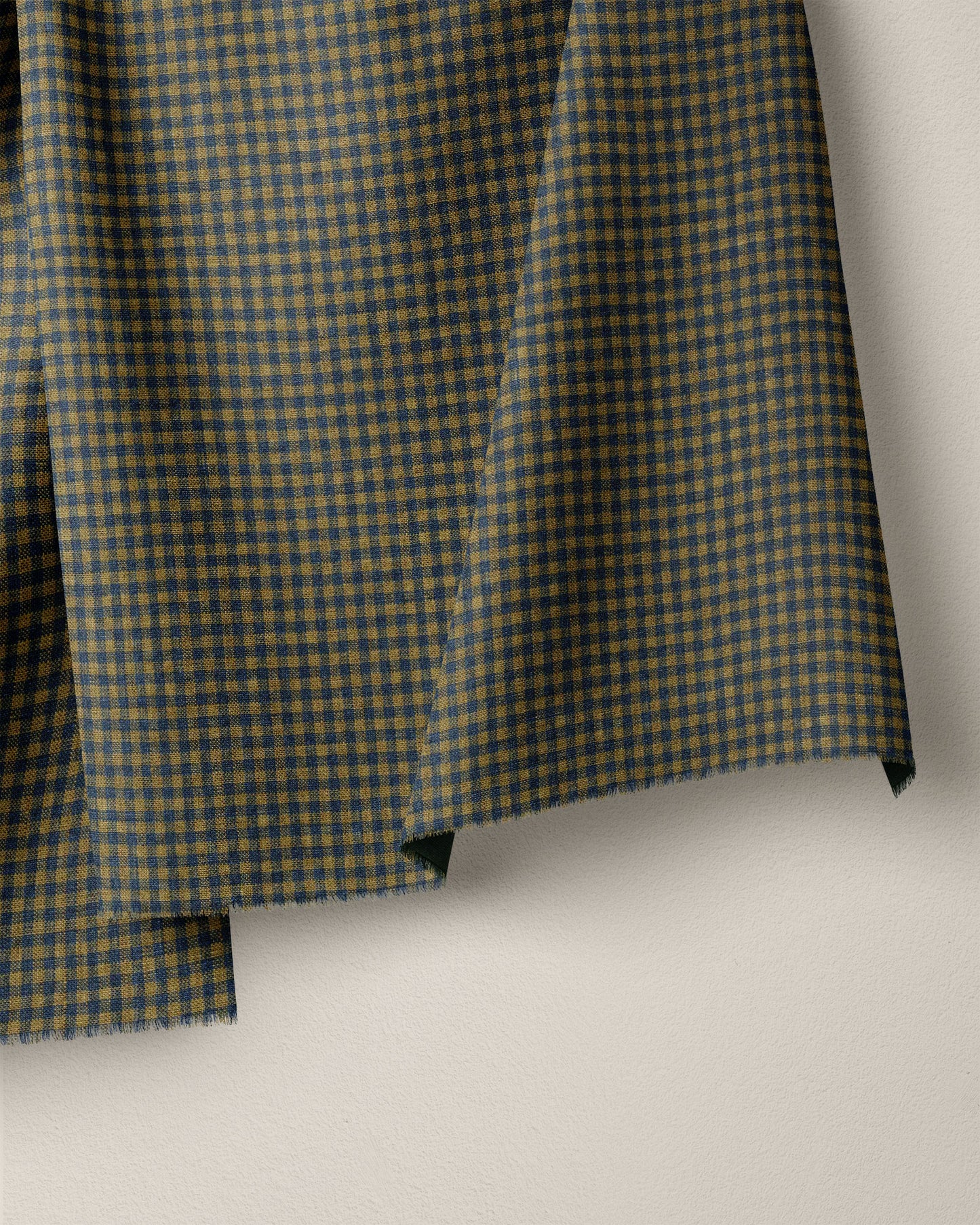 Blue Honey Micro Gingham Linen