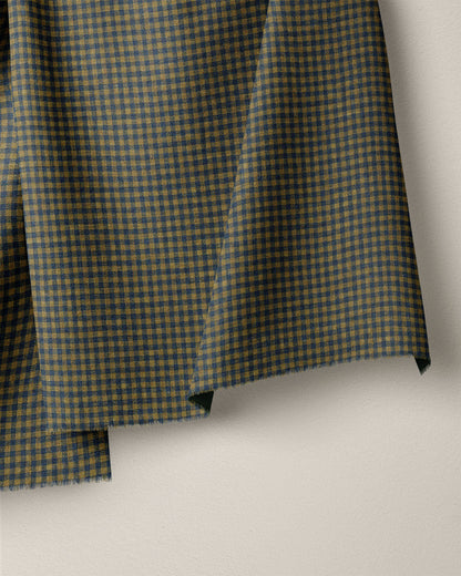 Blue Honey Micro Gingham Linen