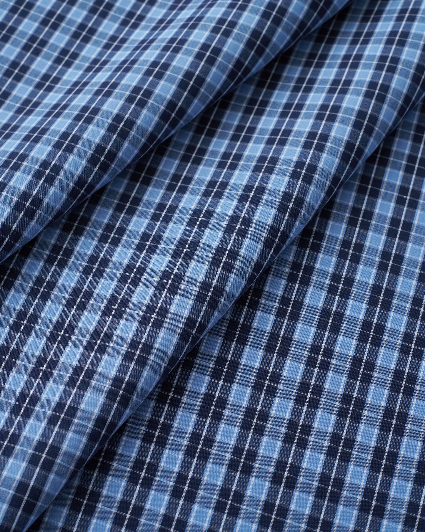 Blue 90s Plaid Cotton