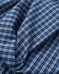 Blue 90s Plaid Cotton