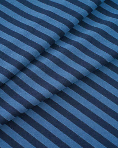 Dark and Light Blue Mid Weight Jersey Knit