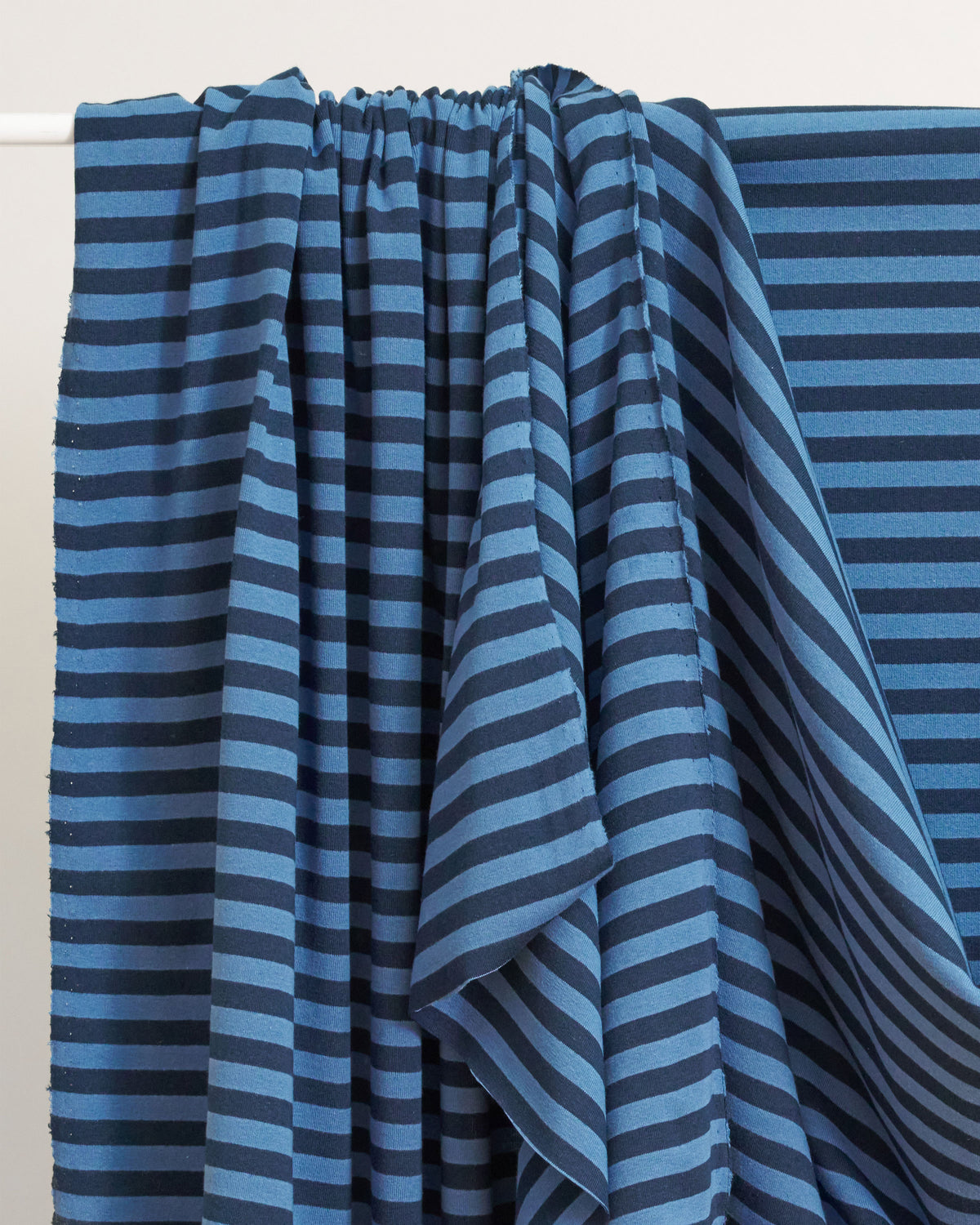 Dark and Light Blue Mid Weight Jersey Knit