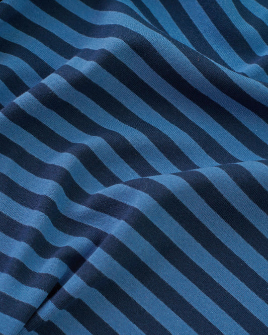 Dark and Light Blue Mid Weight Jersey Knit