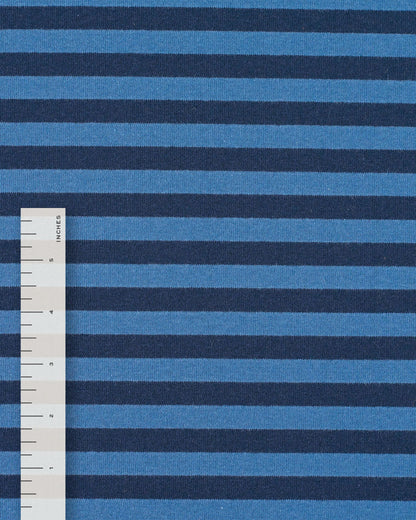 Dark and Light Blue Mid Weight Jersey Knit