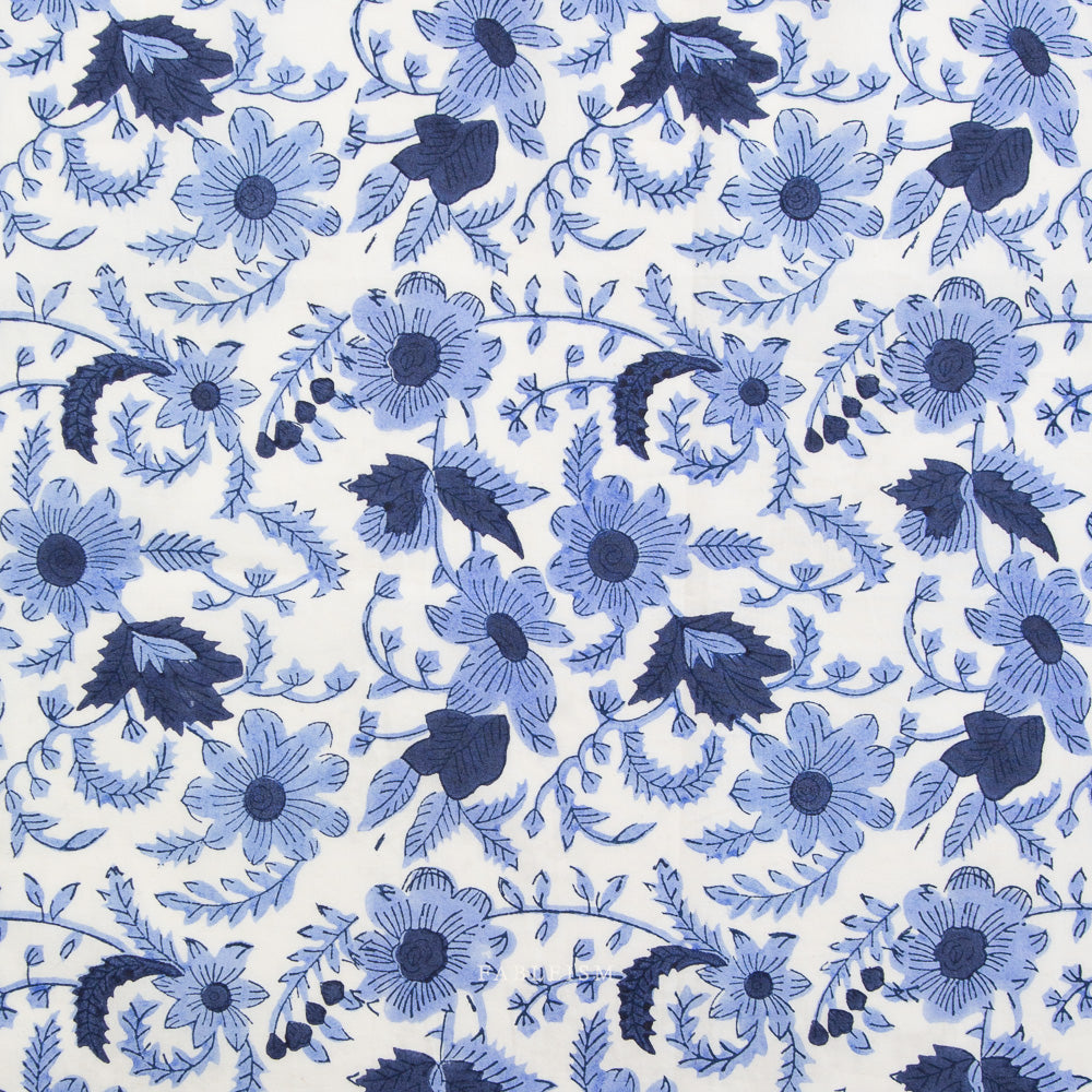 Country Floral in Blue
