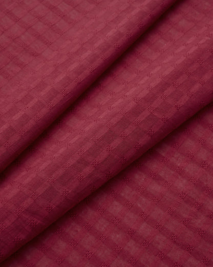 Bramble Grid Check Dobby Cotton
